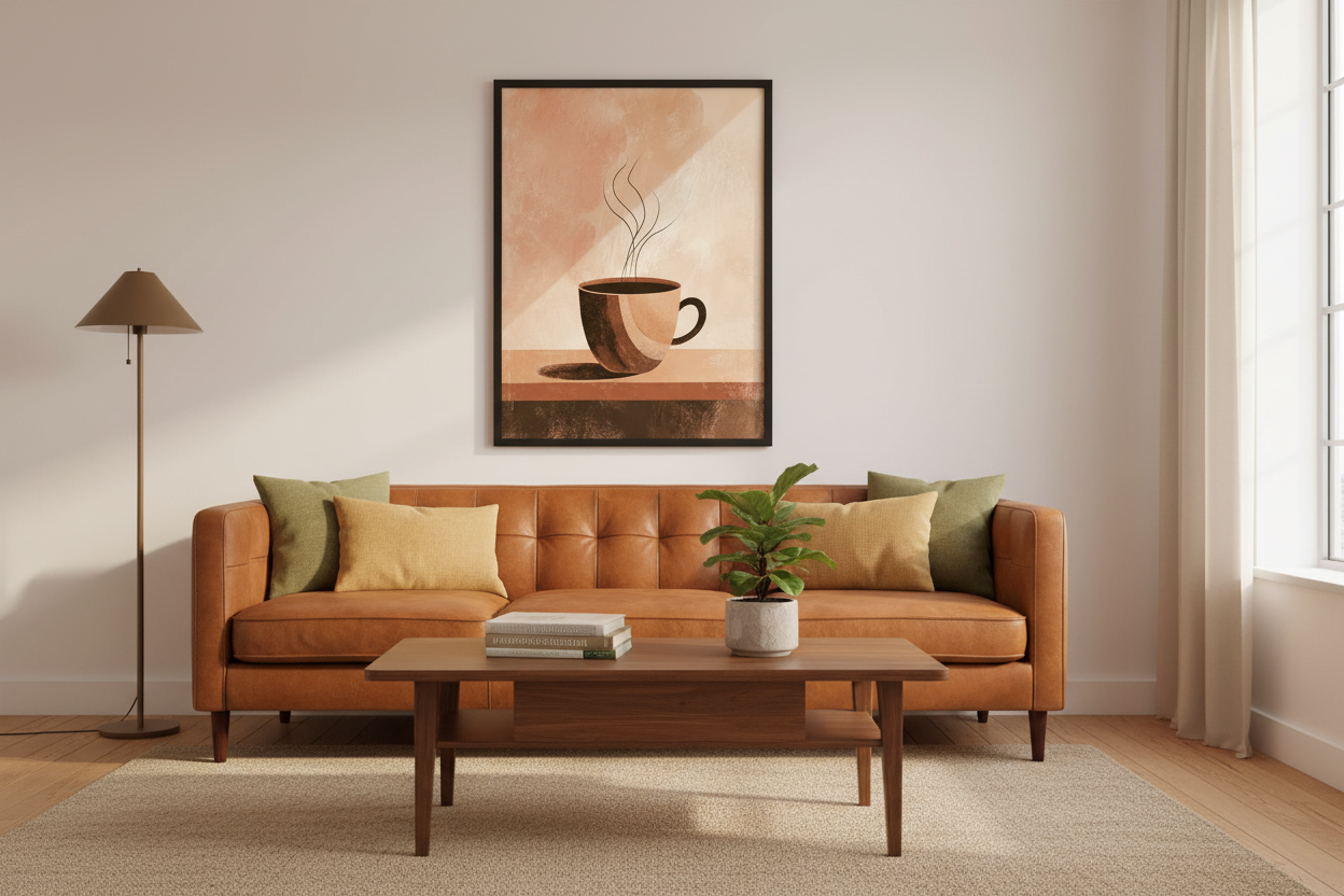 Kaffe Plakat 99 i stue