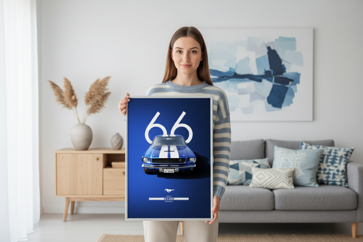 Kvinde med plakat