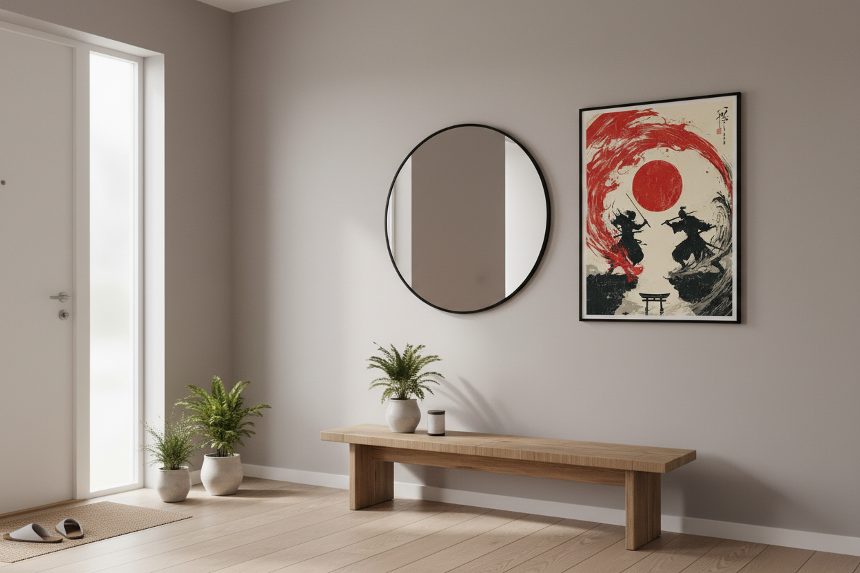 Nordisk entré med japansk plakat