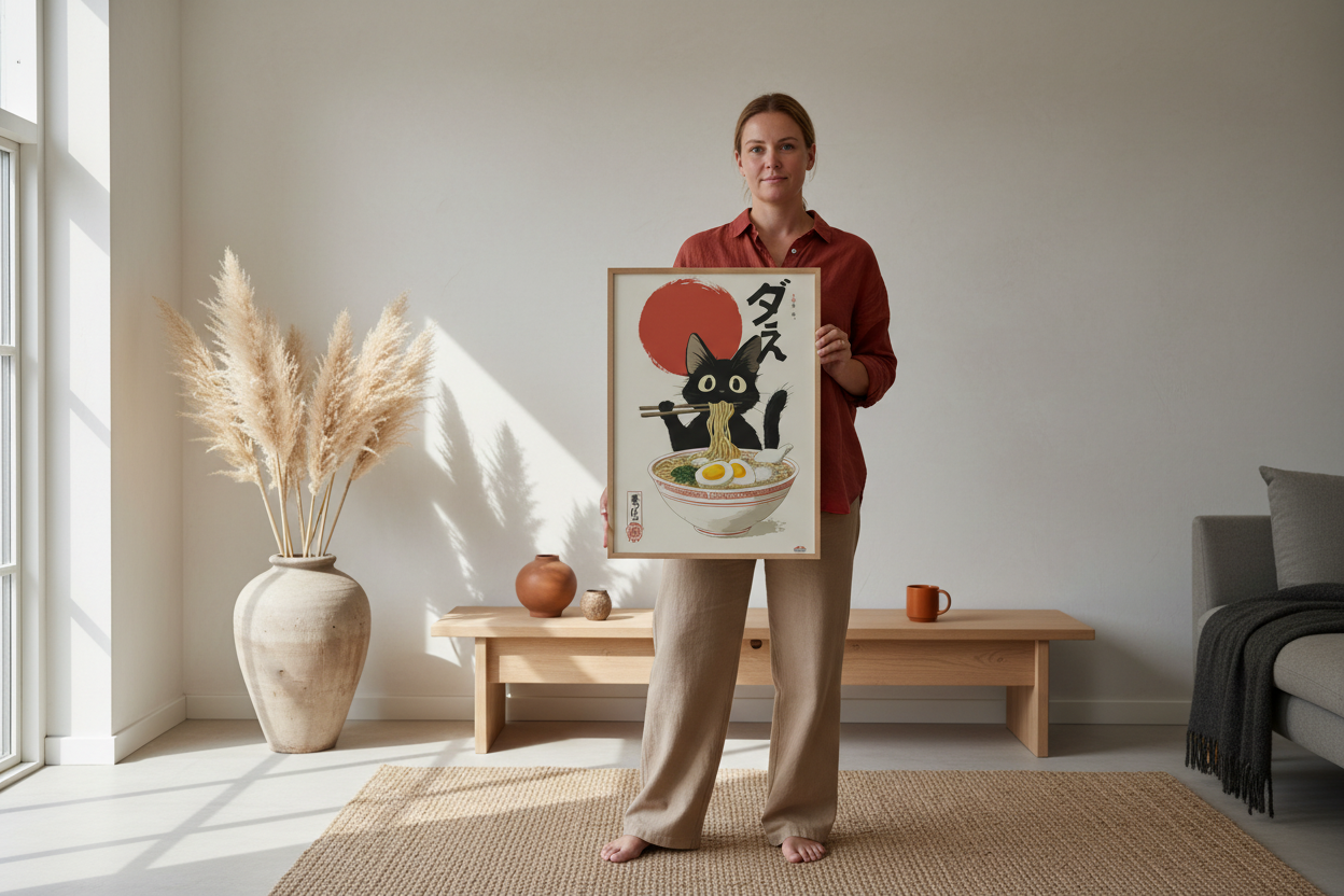 Person med plakat