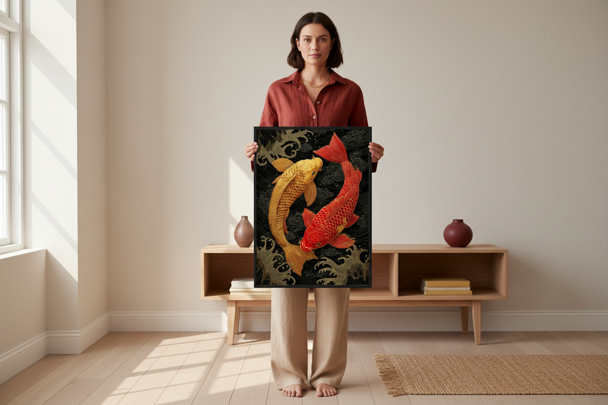 Person med plakat