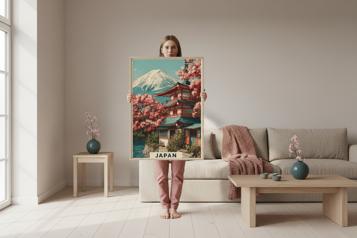 Person med plakat