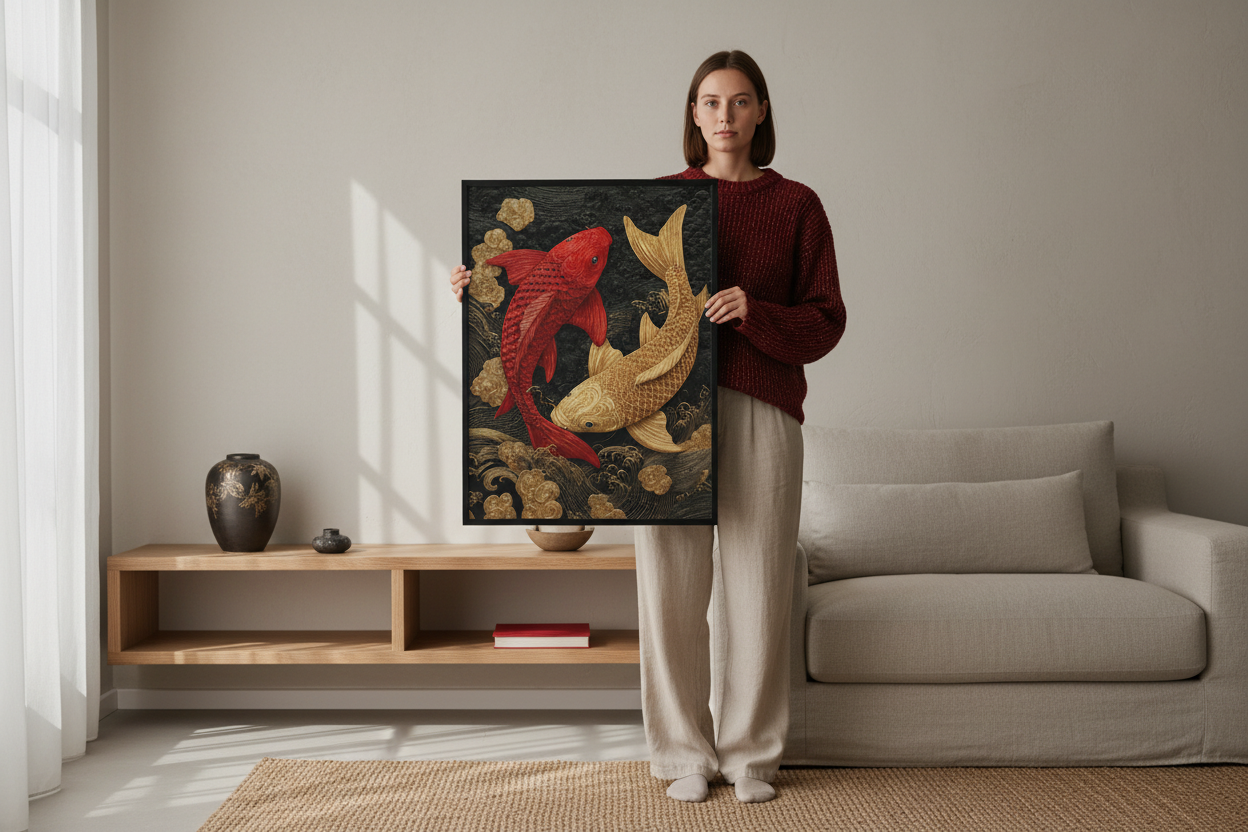 Person med plakat
