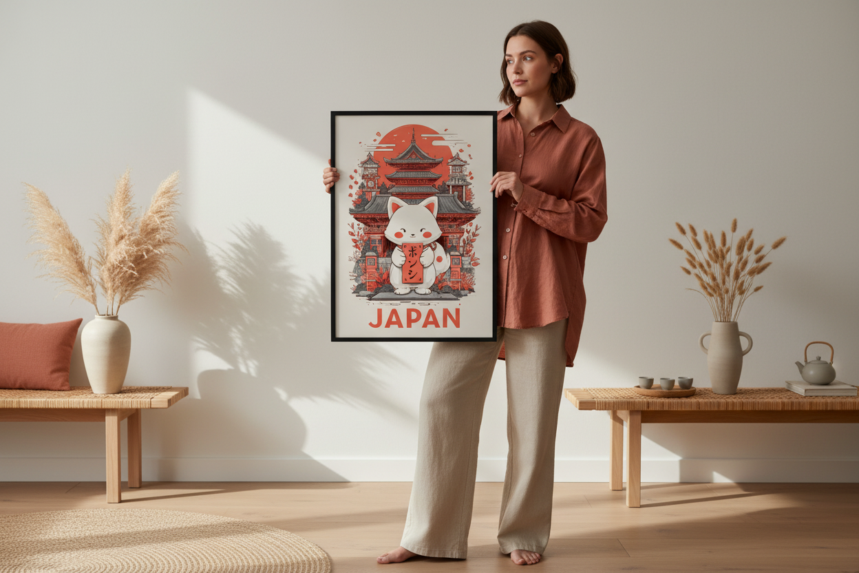 Person med plakat