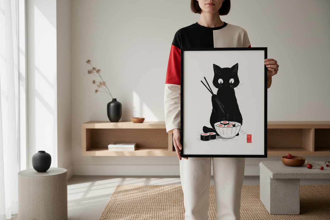 Person med plakat