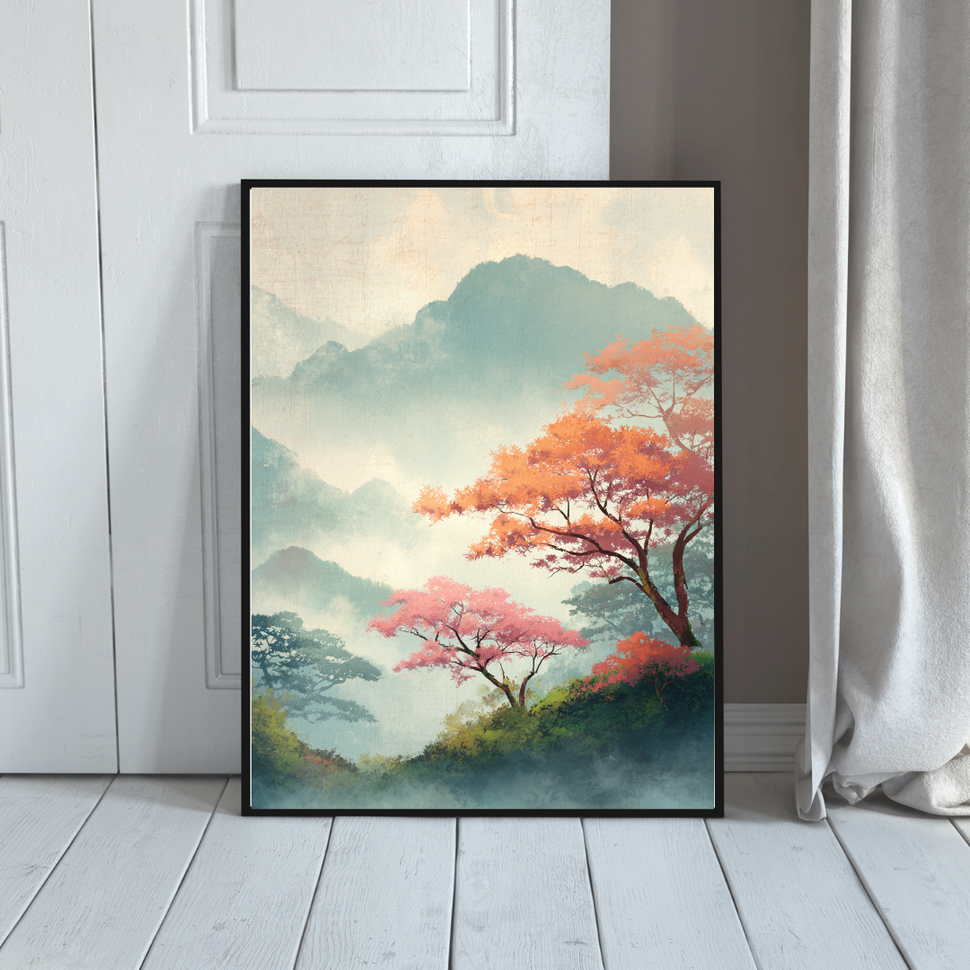 Japansk Plakat 81 - Silent Mountains