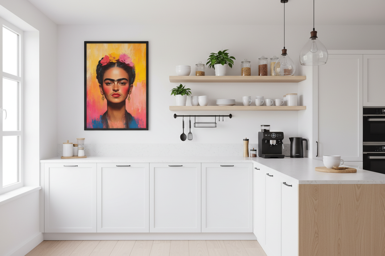 Portræt Plakat 105 i IKEA køkken