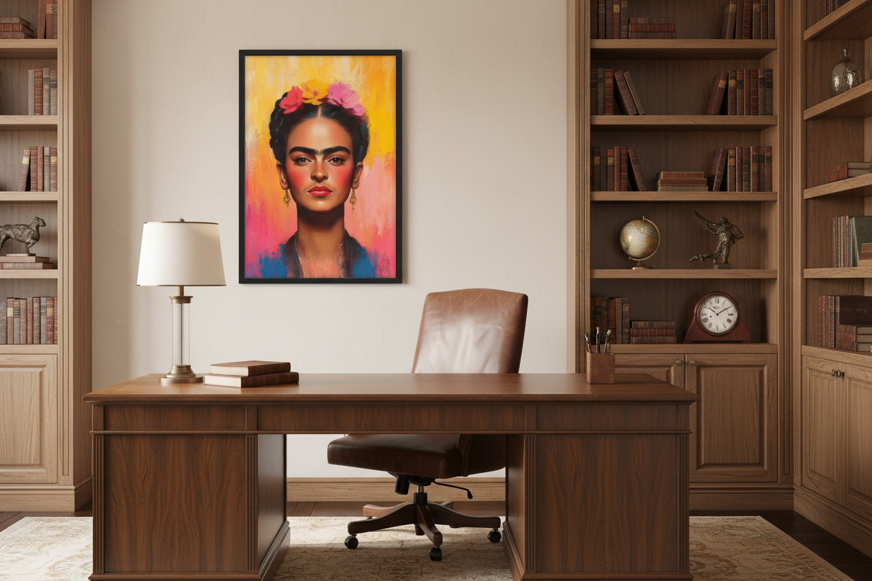 Portræt Plakat 105 i kontor 1960'erne