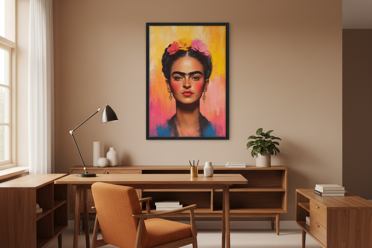 Portræt Plakat 105 i kontor 1980'erne