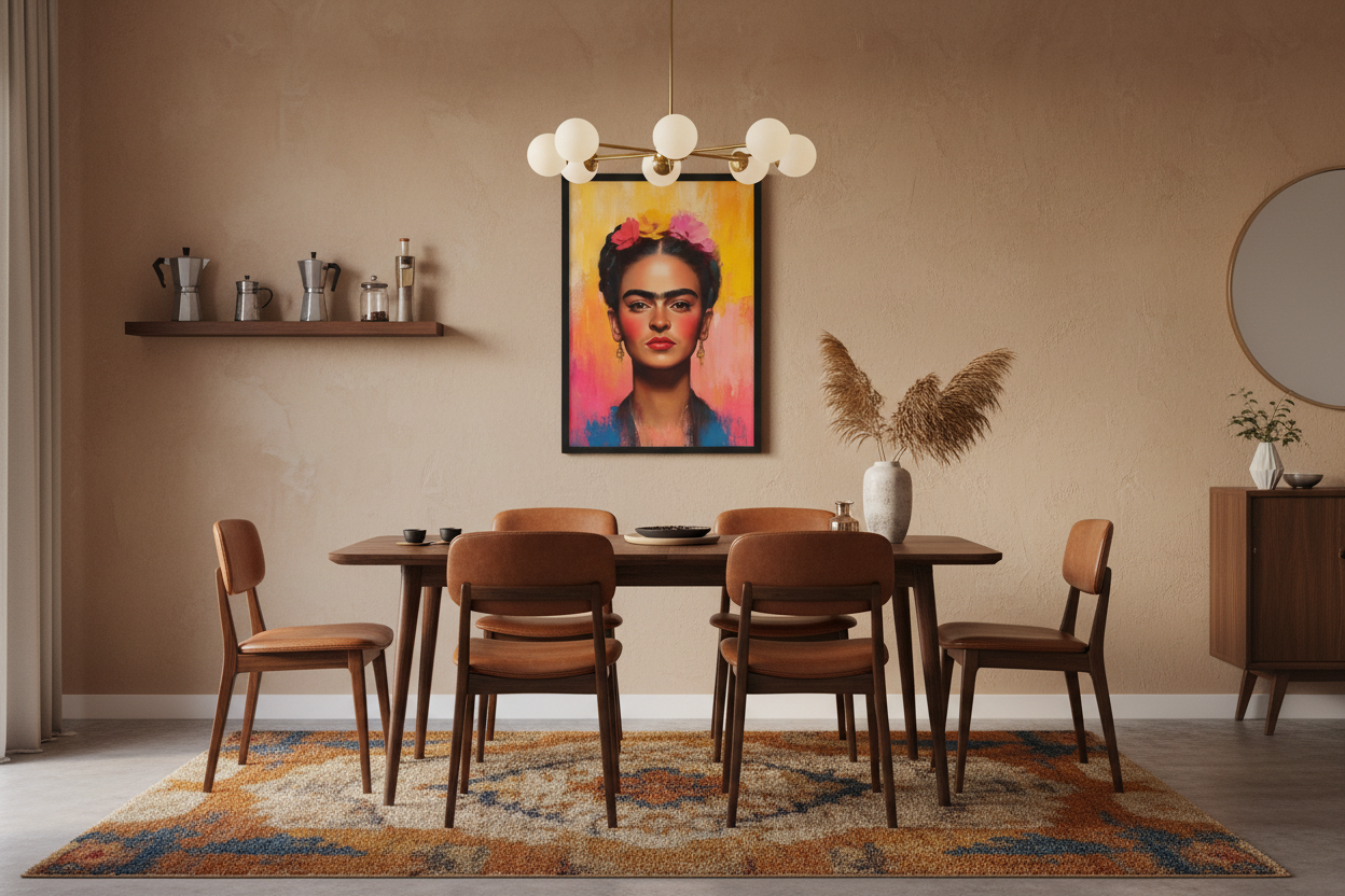 Portræt Plakat 105 i spisestue