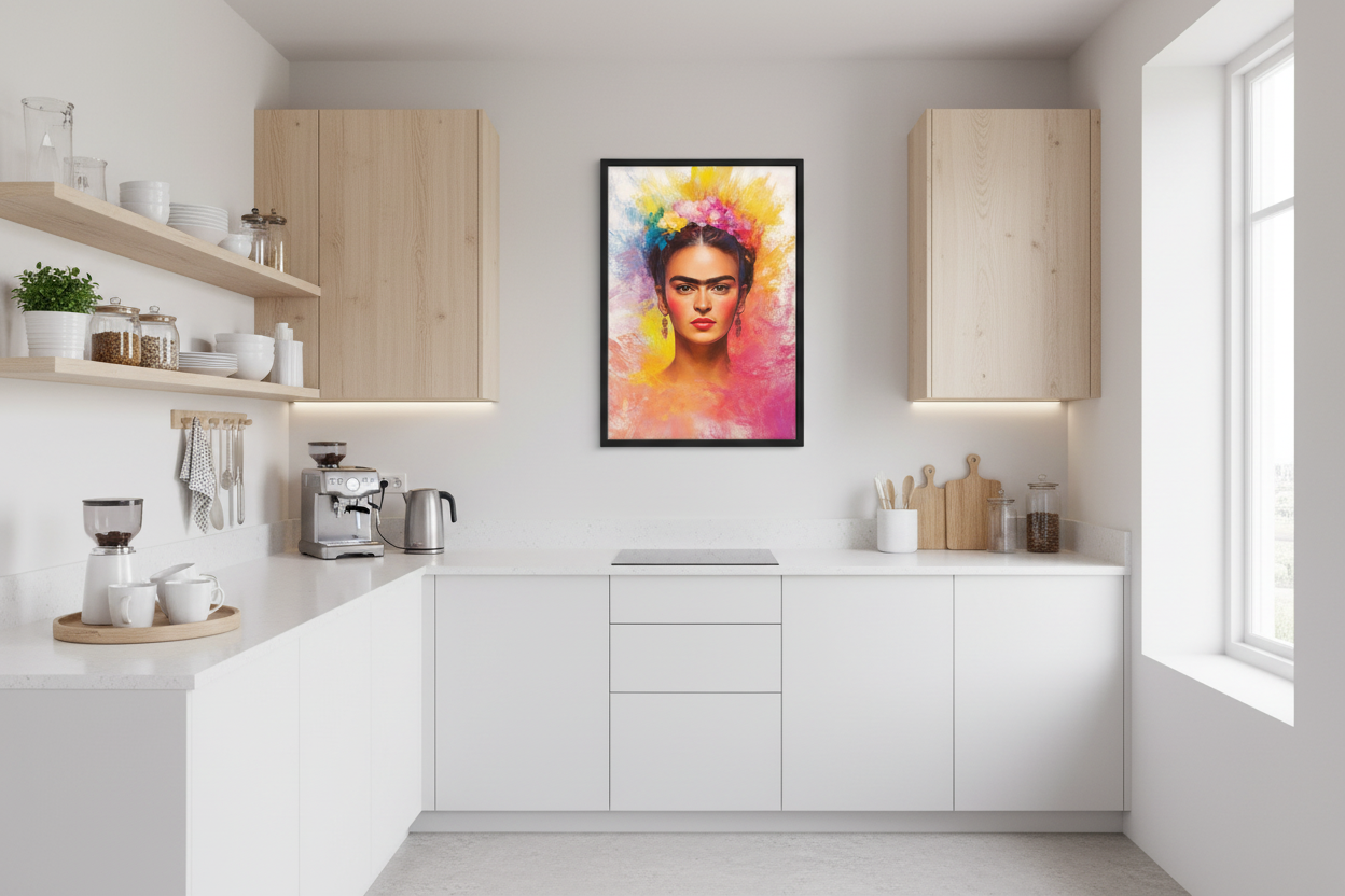Portræt Plakat 106 i IKEA køkken