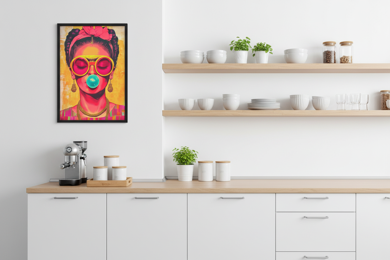 Portræt Plakat 108 i IKEA køkken