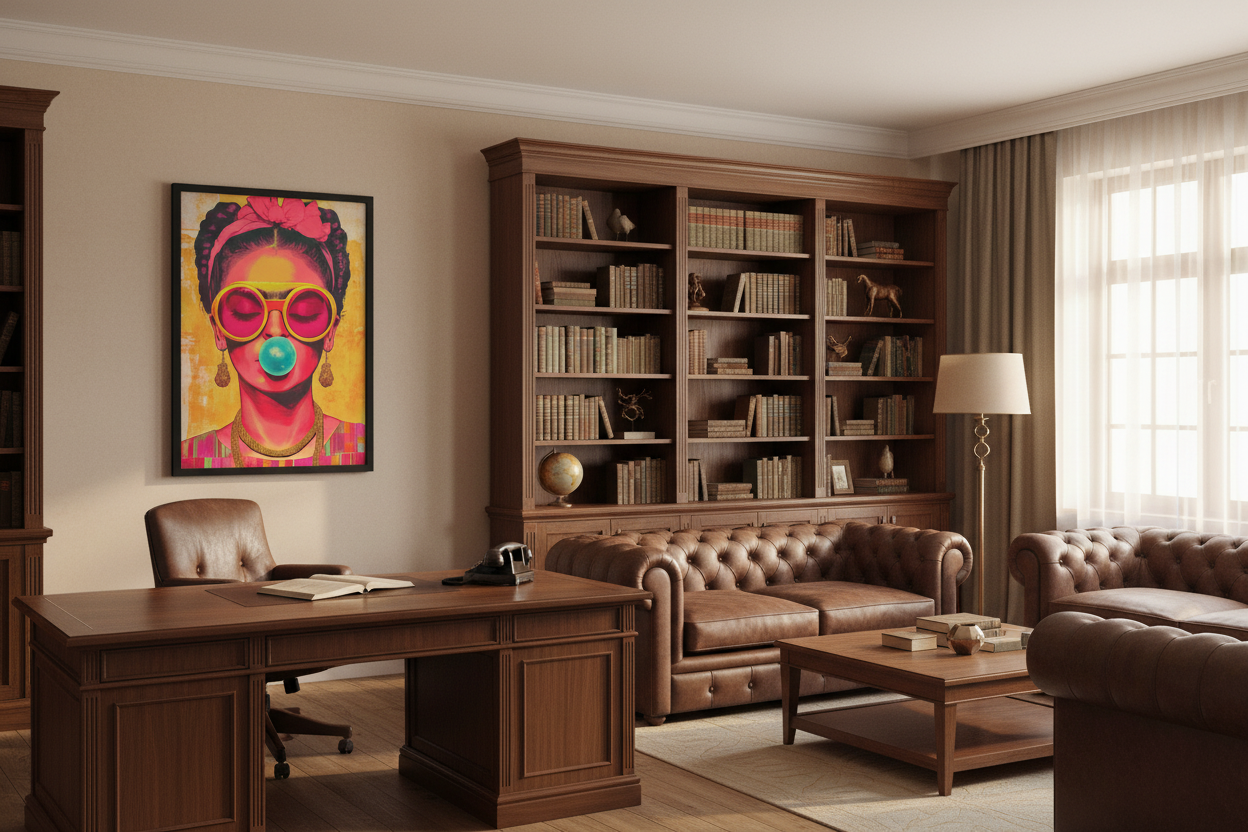 Portræt Plakat 108 i kontor 1960'erne