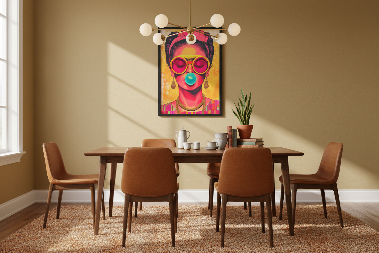 Portræt Plakat 108 i spisestue