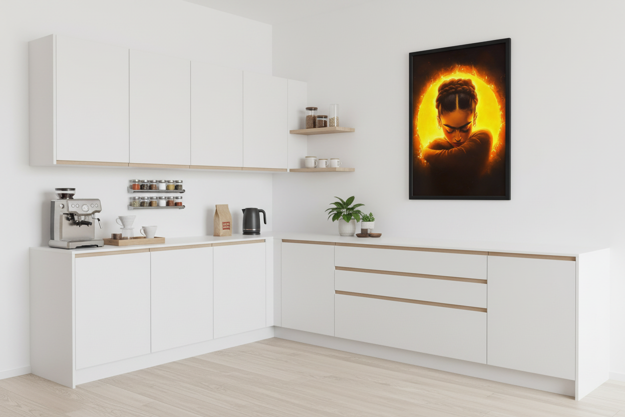 Portræt Plakat 96 i IKEA køkken