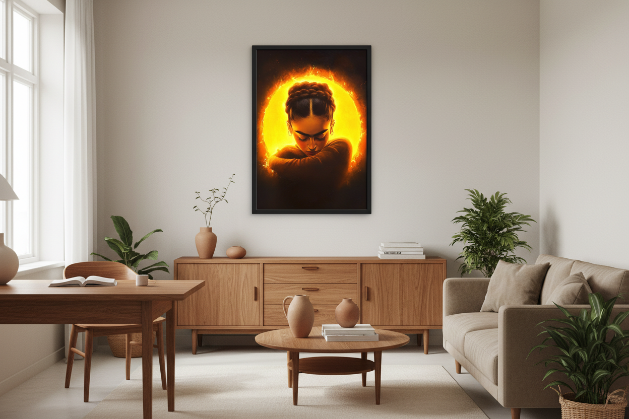 Portræt Plakat 96 i kontor 1980'erne