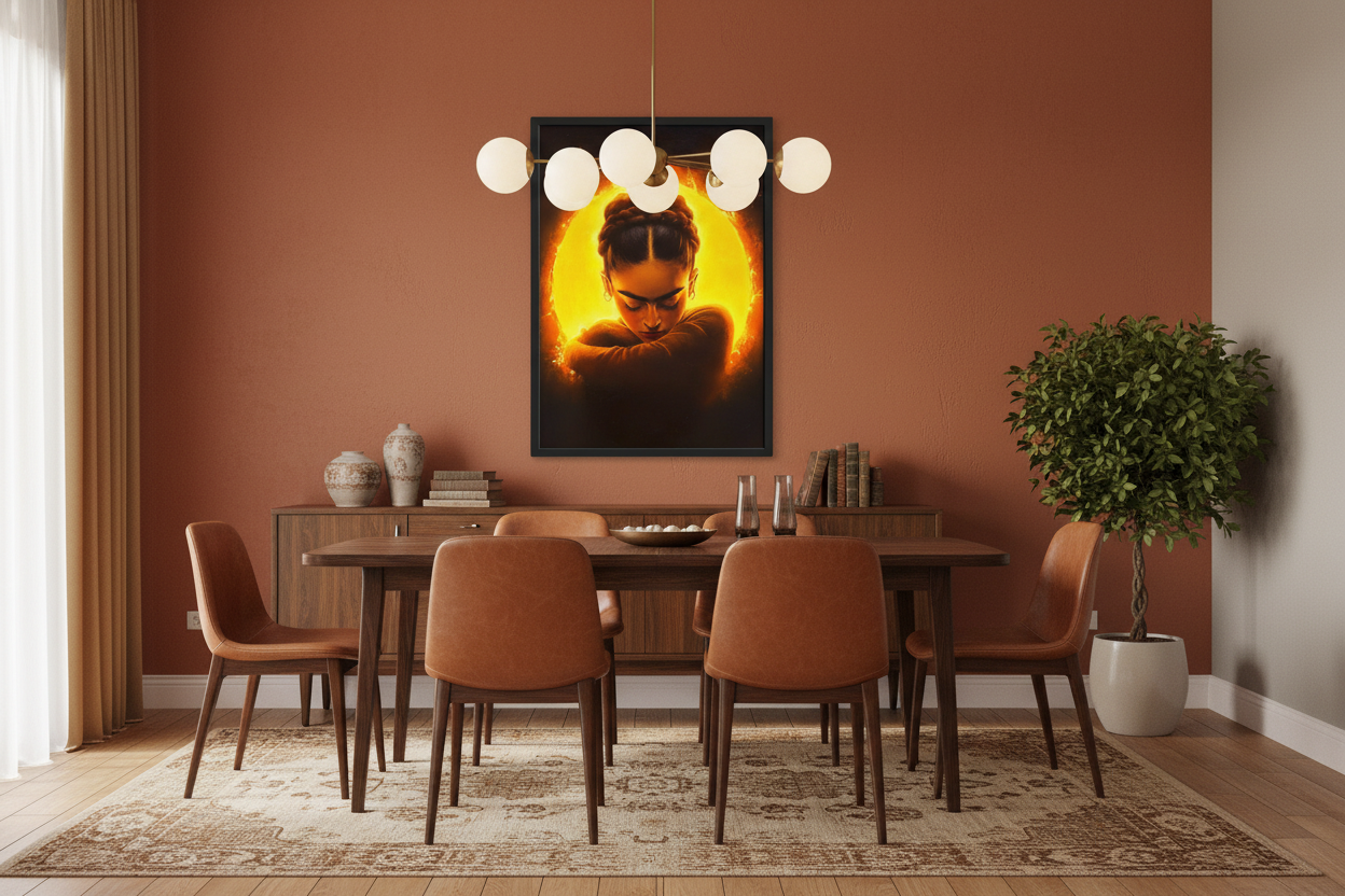 Portræt Plakat 96 i spisestue