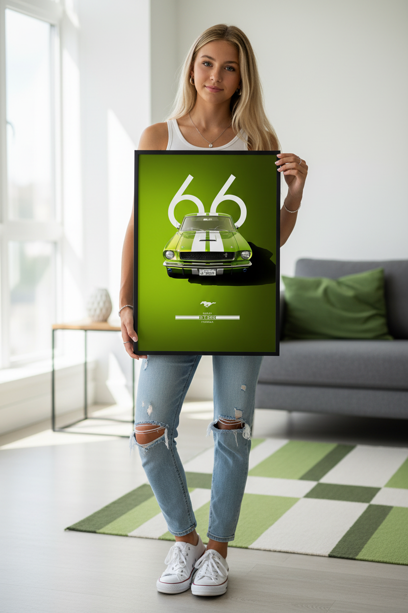 Shelby GT350 plakat lifestyle med teenage pige