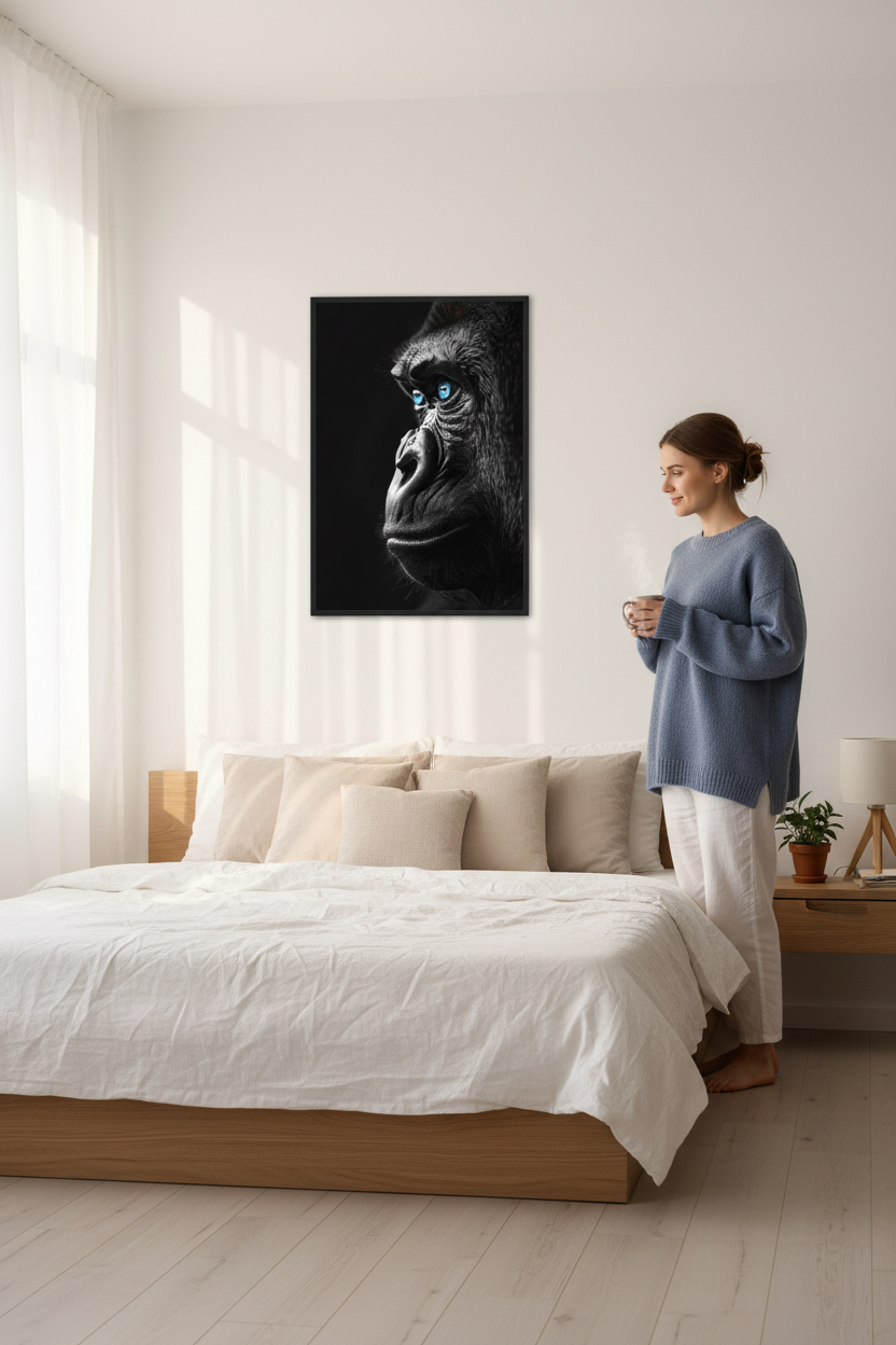 Soveværelse kan være et perfekt sted at opsætte denne plakat
