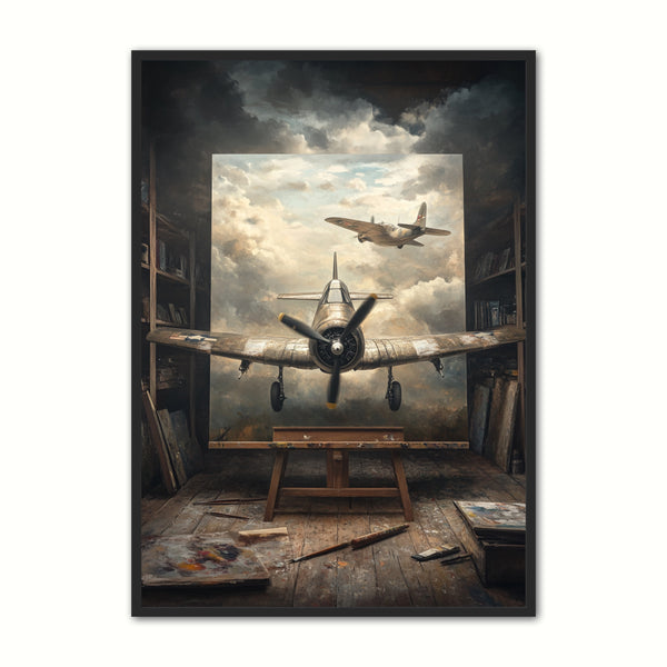 Surrealistisk Plakat Flyenes Dimensioner